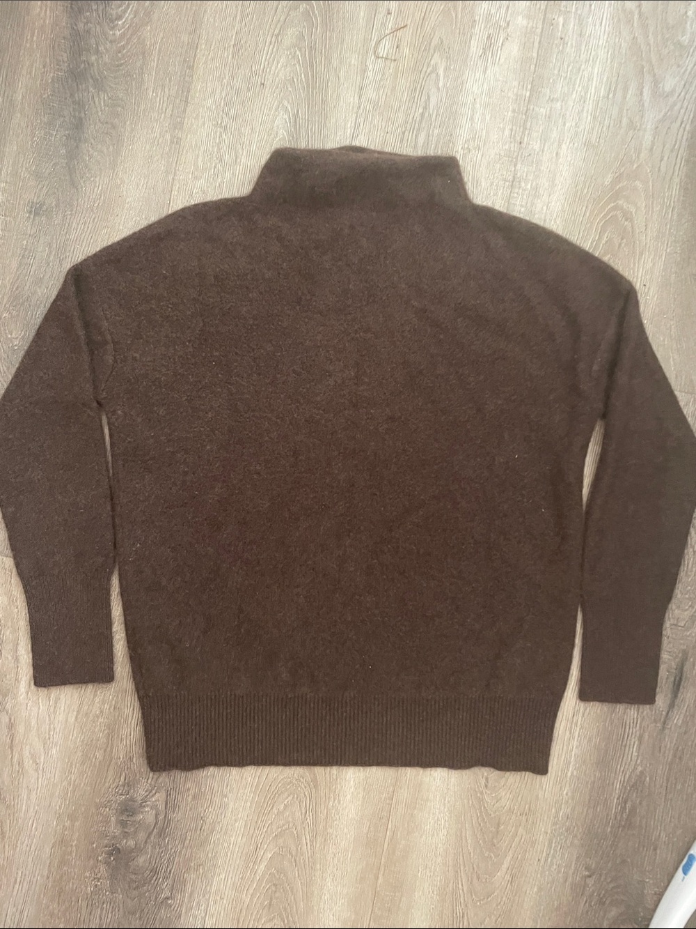Vince Cashmere Funnel Neck Sweater Chocolate Brown Size S Fall 2020 Oversized - Picture 5 of 12
